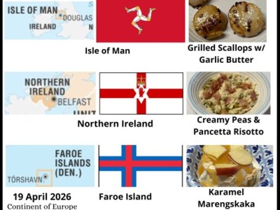 Isle of Man, Northern Ireland, and Faroe Island (Europe) 19 April&nbsp;2026
