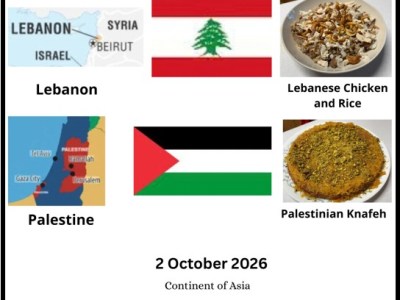 Lebanon & the State of Palestine (Asia) 2 October&nbsp;2026